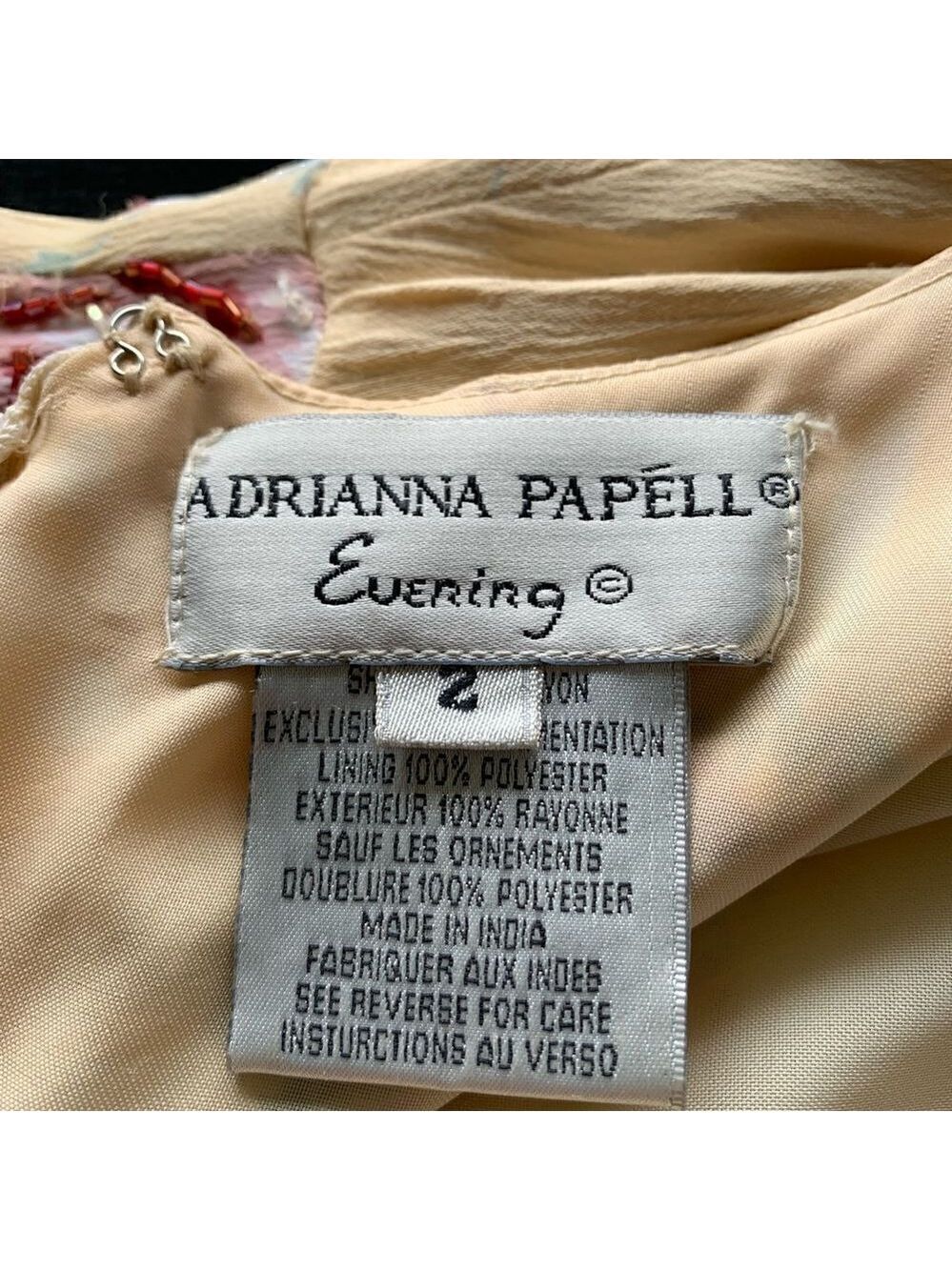 Adrianna Papell beaded evening dress size 2 - Picture 9 of 9